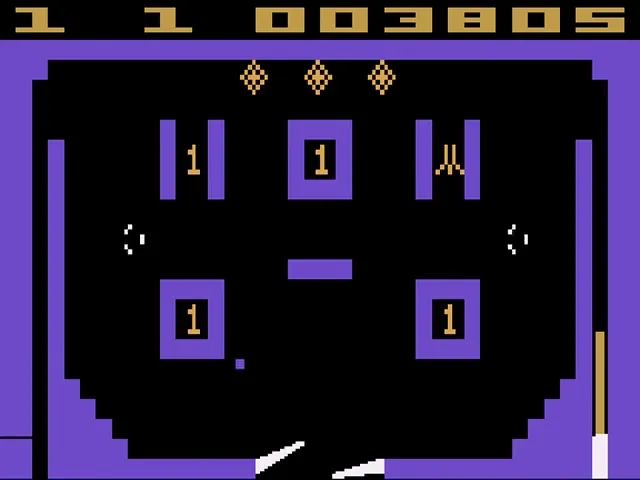 Backdrop artwork for Video Pinball
