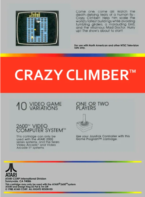 Crazy Climber box back