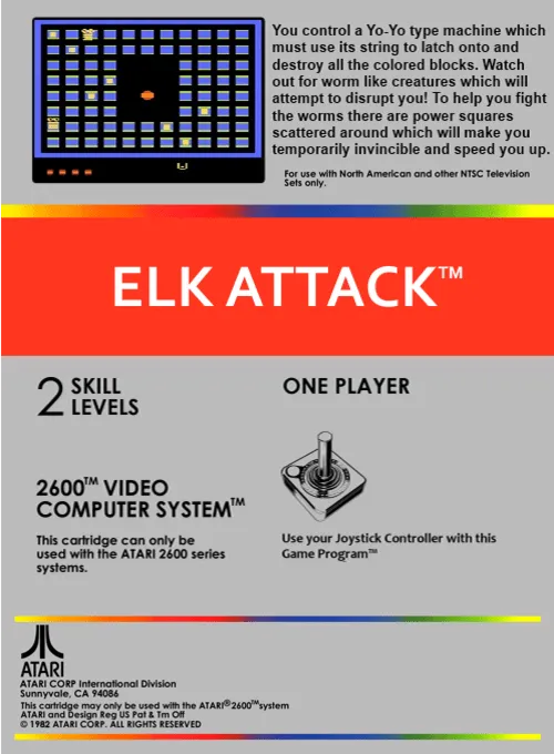 Elk Attack box back