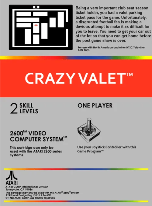 Crazy Valet box back