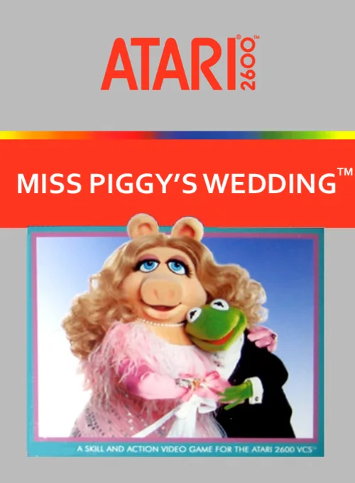 Miss Piggy's Wedding cover art for Atari 2600