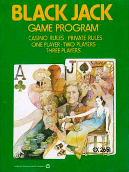 Black Jack cover art for Atari 2600