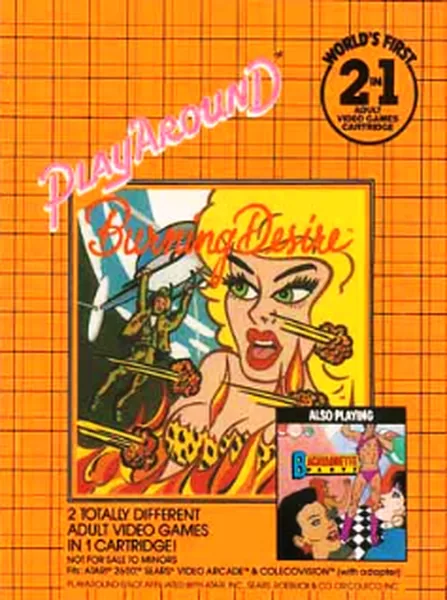 Burning Desire cover art for Atari 2600