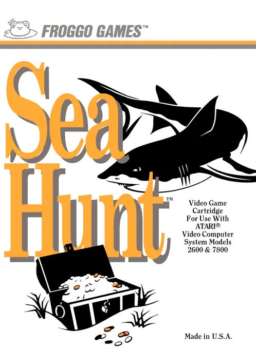 Sea Hunt ~ Scuba Diver cover art for Atari 2600