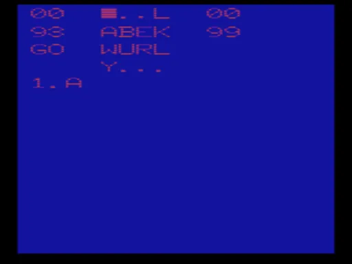 Boggle (USA) (Proto) (1978-08-07) screenshot