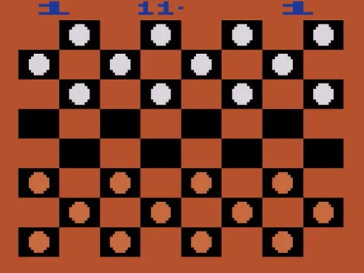 Video Checkers ~ Checkers title screen