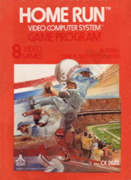 Home Run ~ Baseball cover art for Atari 2600