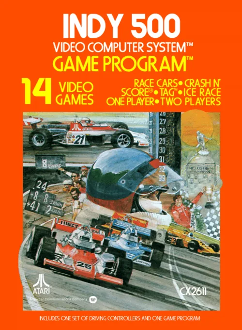 Indy 500 ~ Race cover art for Atari 2600