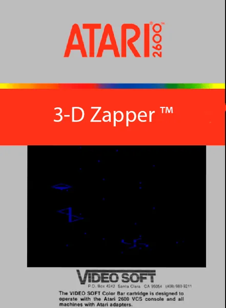 3-D Zapper (USA) (Proto) (1982-12-15) cover art for Atari 2600