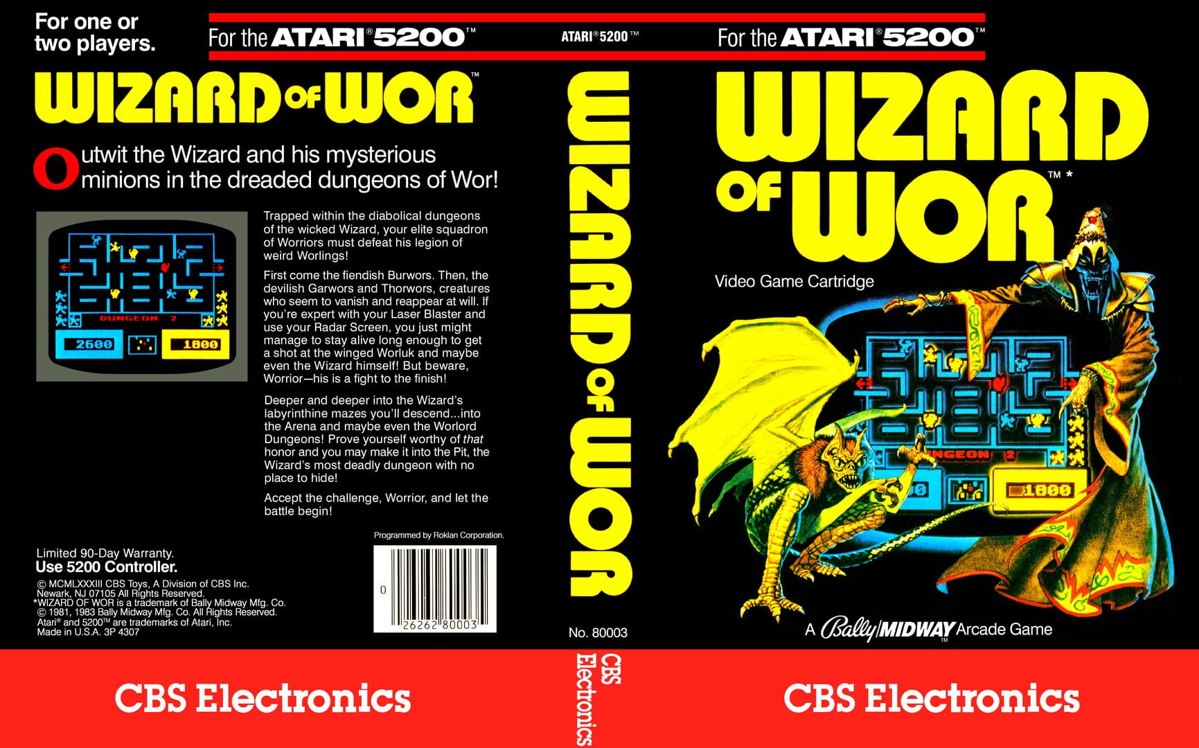 Wizard of Wor backdrop