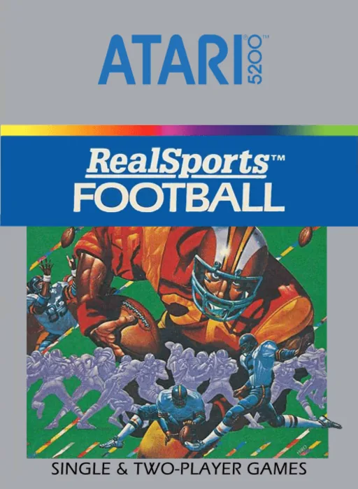 RealSports Football cover art for Atari 5200