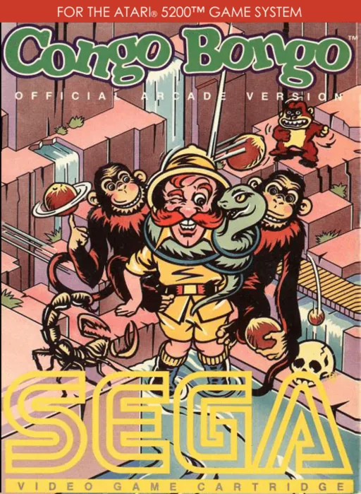 Congo Bongo cover art for Atari 5200