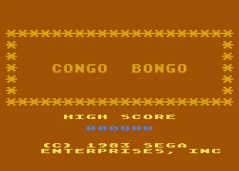 Congo Bongo title screen