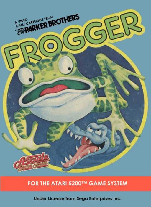 Frogger cover art for Atari 5200