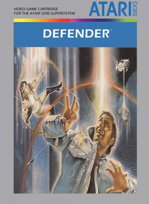 Defender cover art for Atari 5200