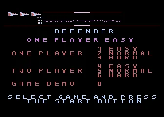 Defender title screen