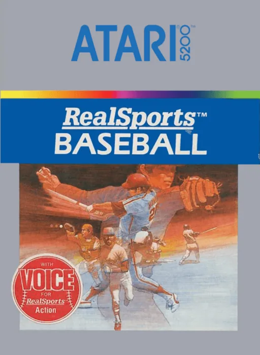RealSports Baseball cover art for Atari 5200