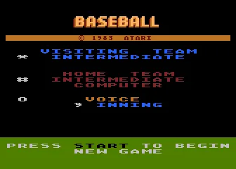 RealSports Baseball title screen