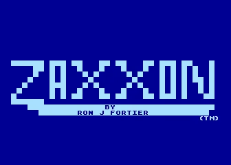Zaxxon title screen