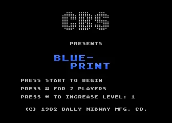 Blueprint title screen