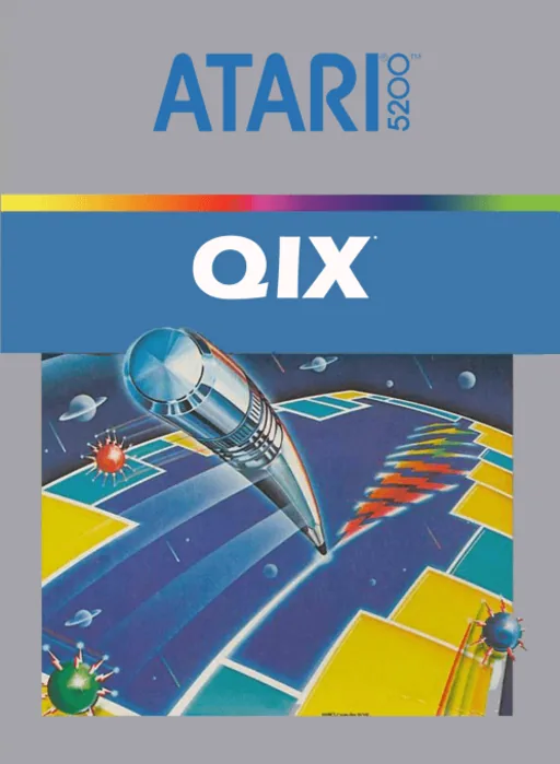 QIX cover art for Atari 5200