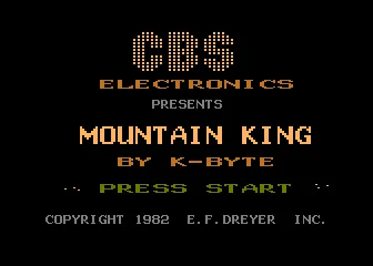 Mountain King title screen