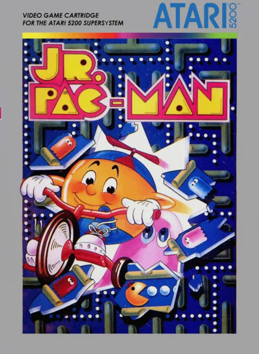 Jr. Pac-Man cover art for Atari 5200