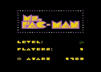 Ms. Pac-Man title screen