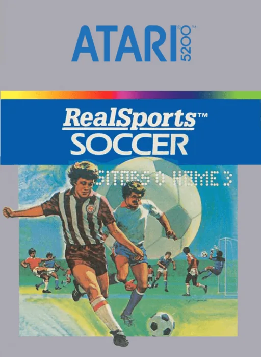 RealSports Soccer cover art for Atari 5200