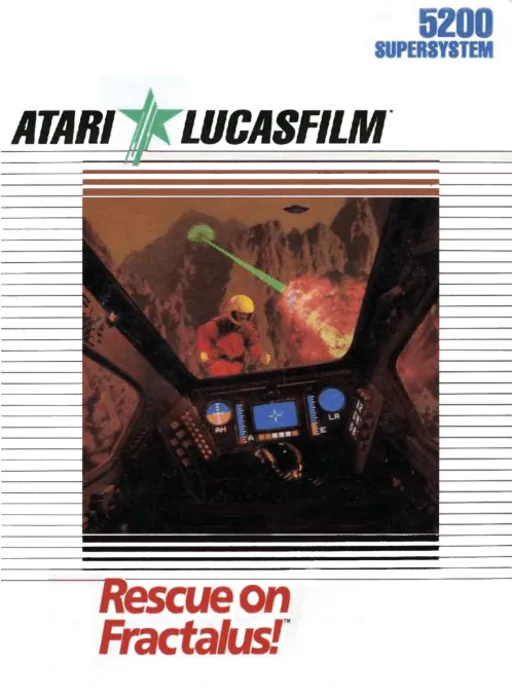 Rescue on Fractalus! cover art for Atari 5200