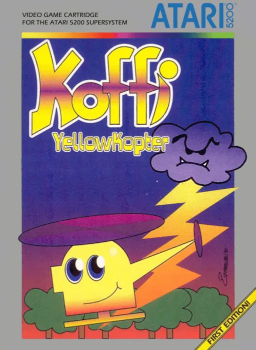 Koffi: Yellow Kopter cover art for Atari 5200