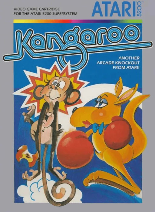 Kangaroo cover art for Atari 5200