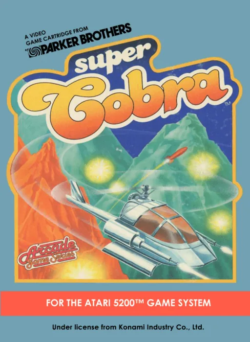 Super Cobra cover art for Atari 5200