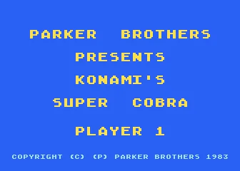 Super Cobra title screen