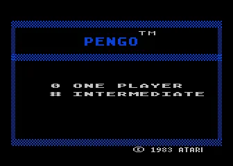 Pengo title screen