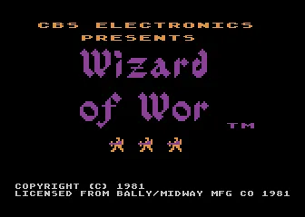 Wizard of Wor title screen