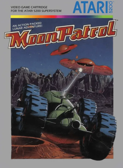 Moon Patrol cover art for Atari 5200