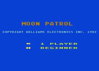 Moon Patrol title screen
