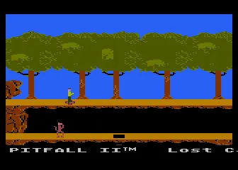 Pitfall II: Lost Caverns title screen