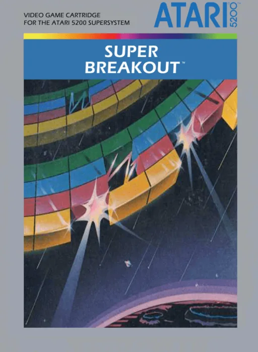 Super Breakout cover art for Atari 5200