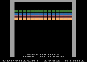 Super Breakout title screen