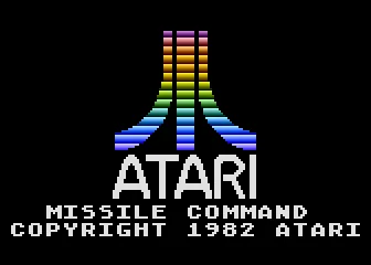 Missile Command title screen