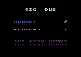 Dig Dug title screen
