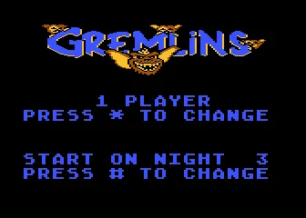 Gremlins title screen