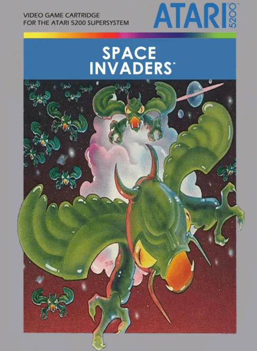 Space Invaders cover art for Atari 5200