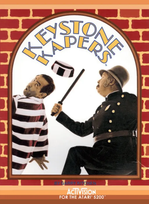 Keystone Kapers cover art for Atari 5200