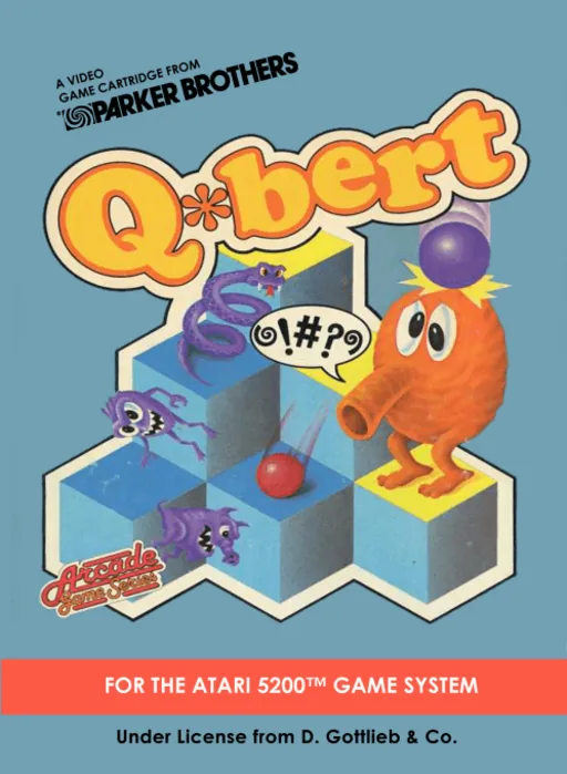 Q*bert cover art for Atari 5200