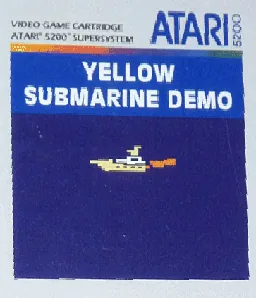 Yellow Submarine cover art for Atari 5200