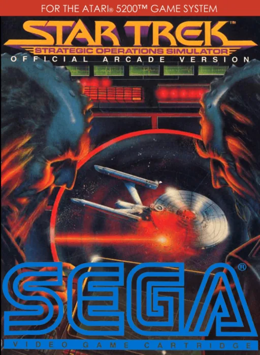 Star Trek: Strategic Operations Simulator cover art for Atari 5200
