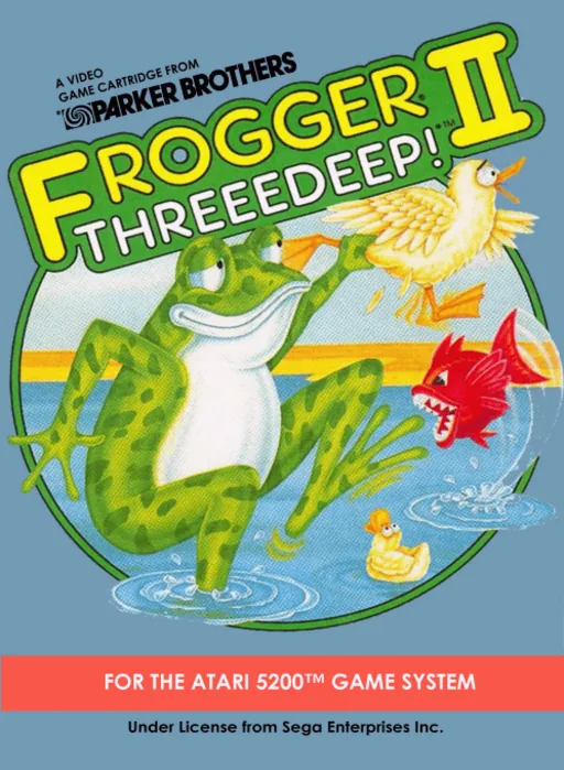 Frogger II: Threeedeep! cover art for Atari 5200